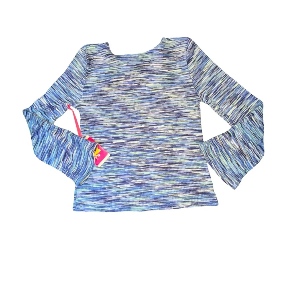 Justice Fitted Blue‎ and White Blouse